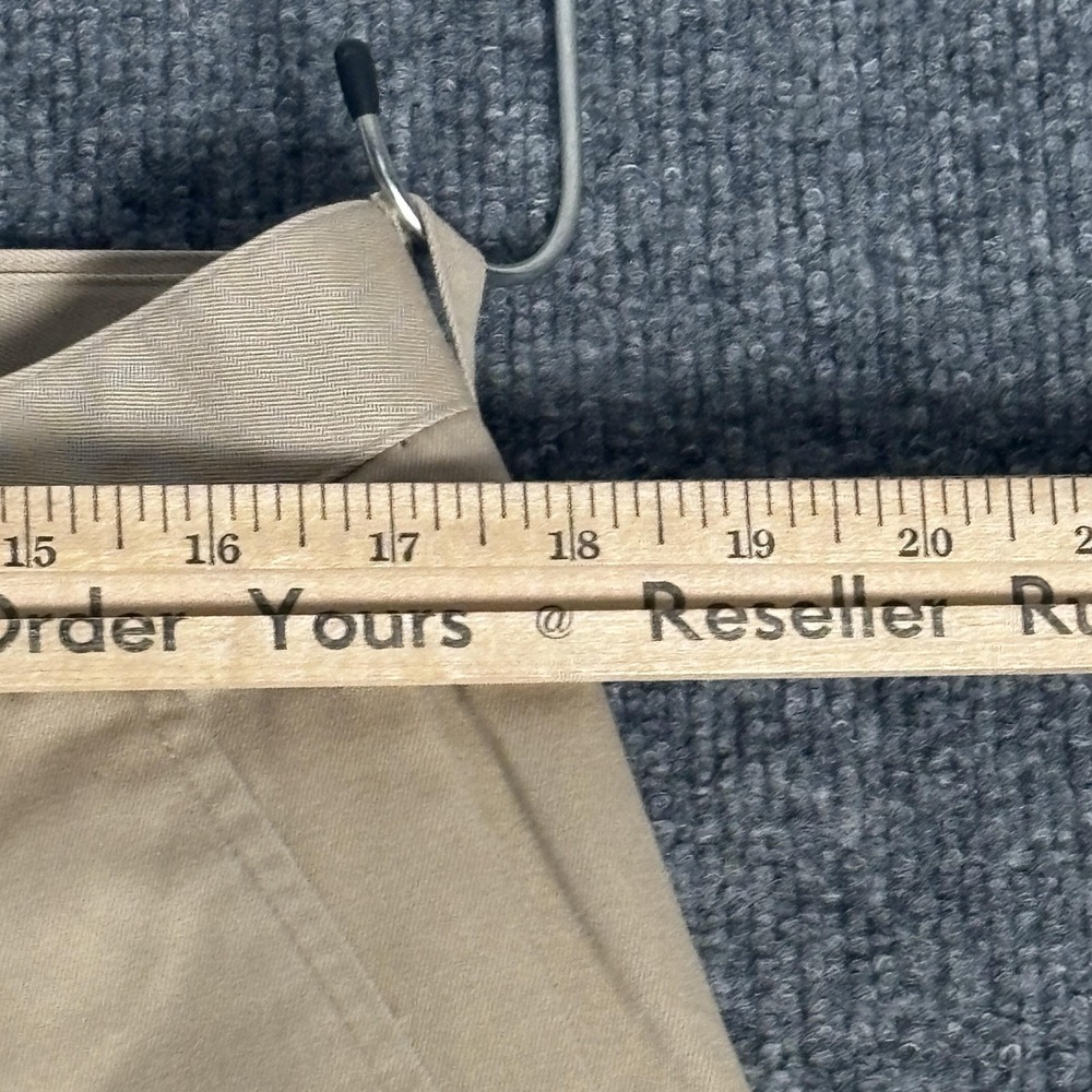 Bobby Jones Players Pants Mens 35x33 Camel Khaki Cotton‎ Chino Golf Flat Front - Picture 11 of 14